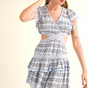 Reset By Jane Ayla Cutout Mini Dress NWT, Size Small